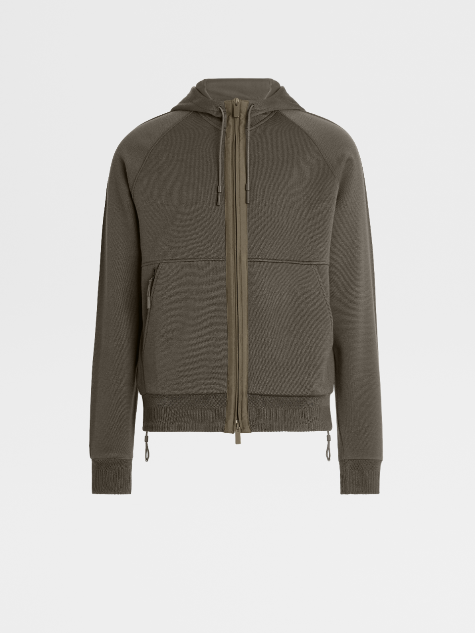 High Performance™ Wool and Spacer Cotton Hooded Full Zip Sweatshirt